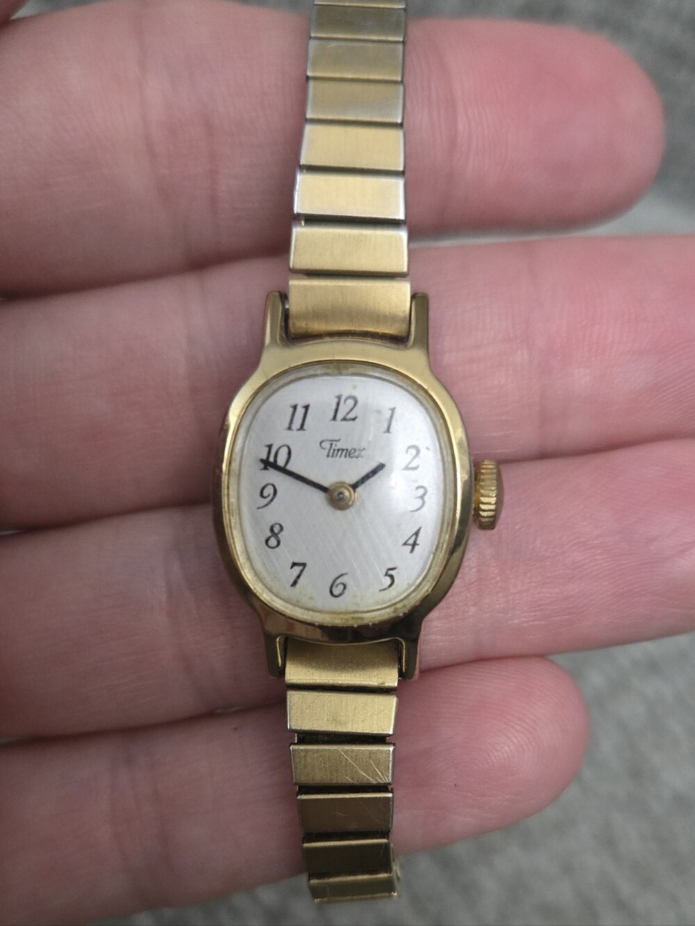 Timex Gold Tone Women's Stretch Band Watch